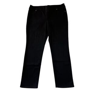 Chico’s Black Modern Pull-On Straight Leg Ankle Jeans Women’s Size 3 US 16
